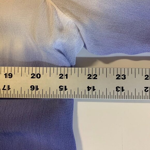 Chico's Women's Ombre Viscose Button Up Long Sleeve Casual Shirt Size 1X - Picture 12 of 13